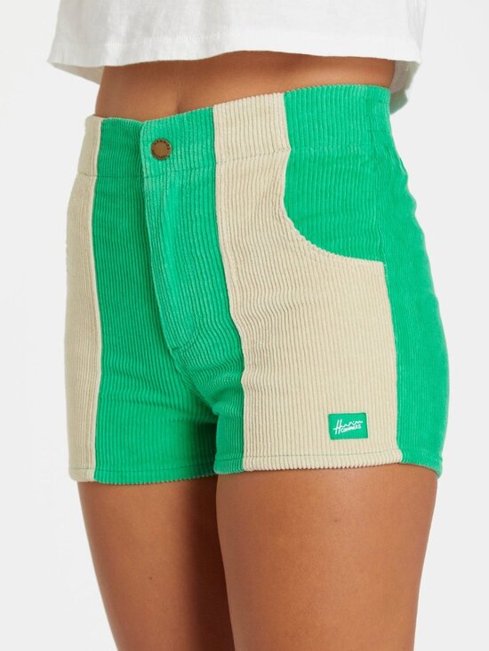 Hammies Pants - Hammies Corduroy Shorts - Green / Sand - Size 28